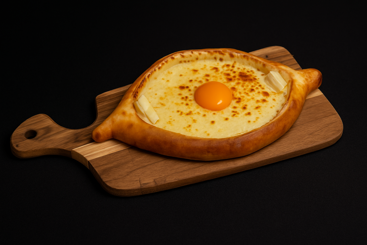 Chaczapuri adżaruli w restauracji Tbilisi